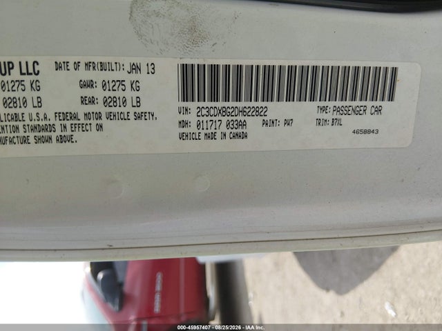 Aukcja sprzedaży 2013 Dodge Charger Se, vin: 2C3CDXBG2DH622822, numer aukcji: 45957407