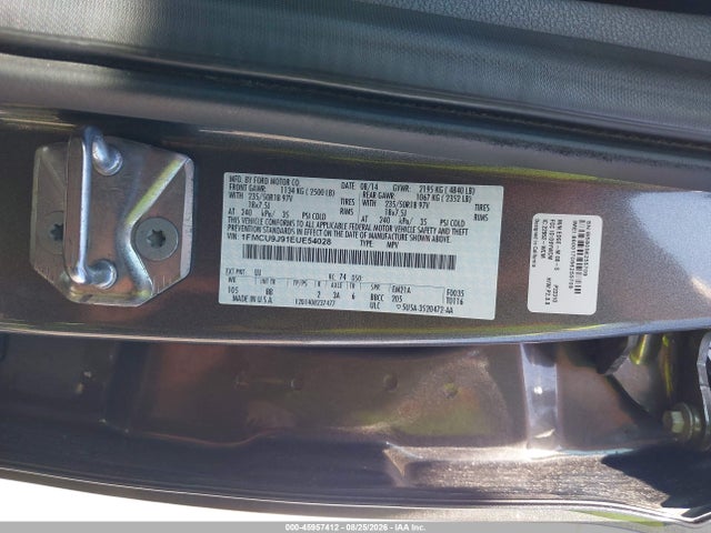 Ford Escape Titanium 2014 1FMCU9J91EUE54028 Image 9