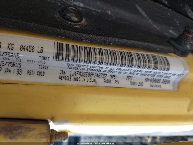 Aukcja sprzedaży 2002 Jeep Wrangler X, vin: 1J4FA39S02P740732, numer aukcji: 45957432