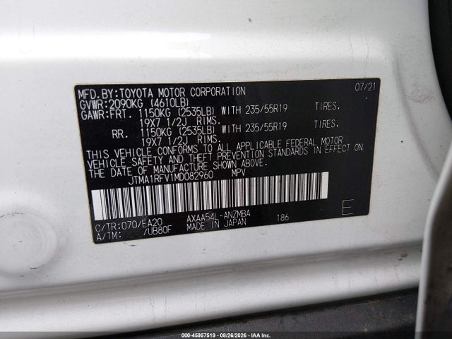 Toyota Rav4 Xle Premium 2021 JTMA1RFV1MD082960 Image 9
