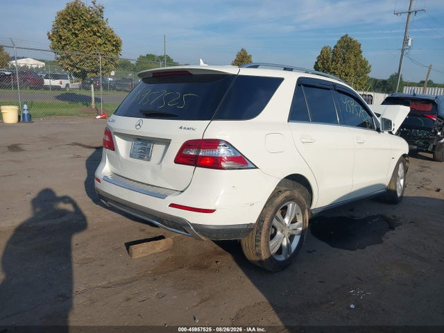 45957525 :رقم المزاد ، 4JGDA5HBXCA016606 vin ، 2012 Mercedes-benz Ml 350 4matic مزاد بيع