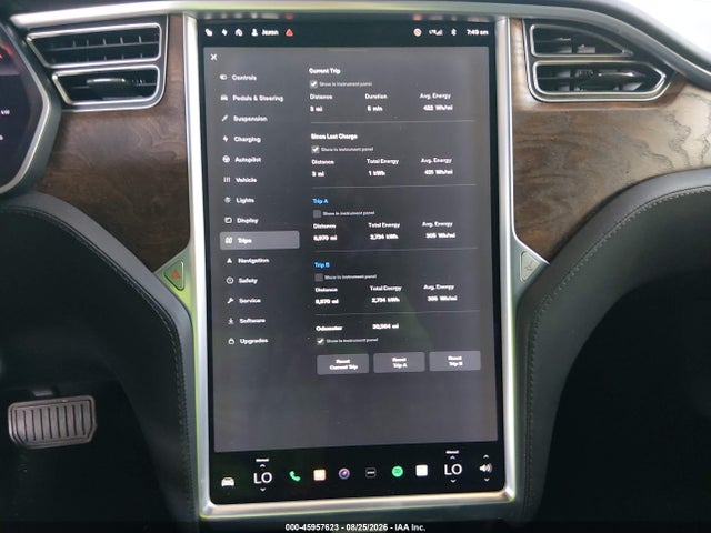 Продажа на аукционе авто 2017 Tesla Model S 100d/60d/75d/90d/p100d, vin: 5YJSA1E25HF230460, номер лота: 45957623