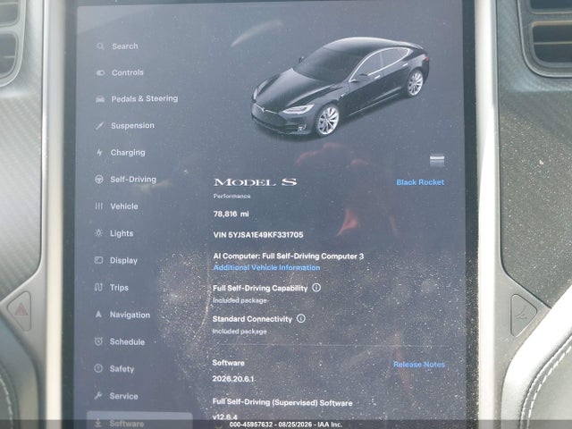 5YJSA1E49KF331705 Tesla Model S 100d/long Range/p100d/performance