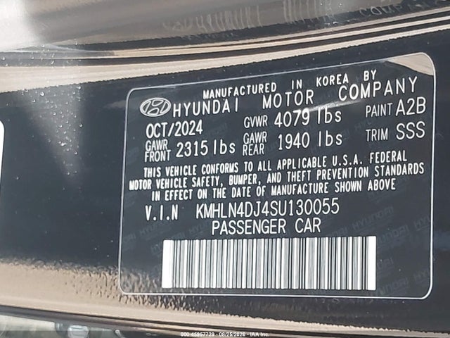 Продаж на аукціоні авто 2025 Hyundai Elantra Hybrid Limited, vin: KMHLN4DJ4SU130055, номер лоту: 45957729