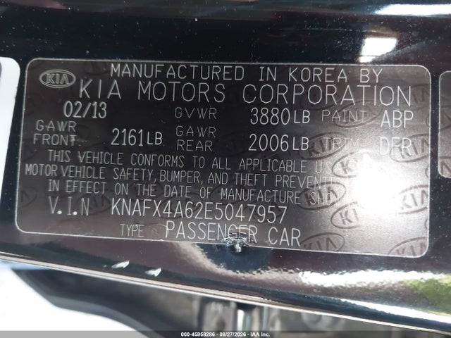 Продаж на аукціоні авто 2014 Kia Forte Lx, vin: KNAFX4A62E5047957, номер лоту: 45958286