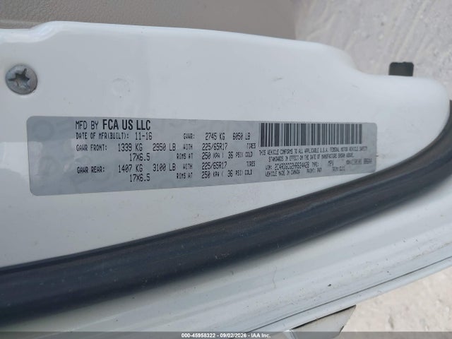 Aukcja sprzedaży 2017 Dodge Grand Caravan Sxt, vin: 2C4RDGCG2HR624428, numer aukcji: 45958322
