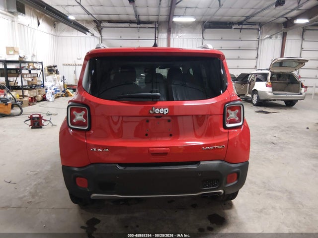 2018 Jeep Renegade Limited 4x4 მანქანა იყიდება აუქციონზე, vin: ZACCJBDBXJPG99358, აუქციონის ნომერი: 45958394