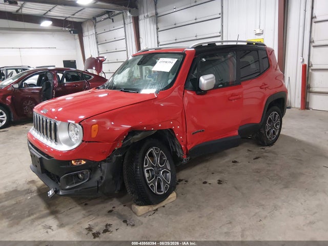2018 Jeep Renegade Limited 4x4 მანქანა იყიდება აუქციონზე, vin: ZACCJBDBXJPG99358, აუქციონის ნომერი: 45958394