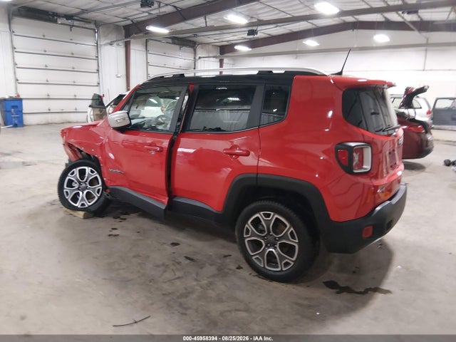 2018 Jeep Renegade Limited 4x4 მანქანა იყიდება აუქციონზე, vin: ZACCJBDBXJPG99358, აუქციონის ნომერი: 45958394