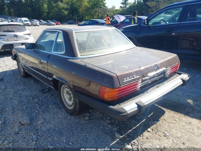 Aukcja sprzedaży 1982 Mercedes-benz 380 Sl, vin: WDBBA45A0CB011828, numer aukcji: 45958453