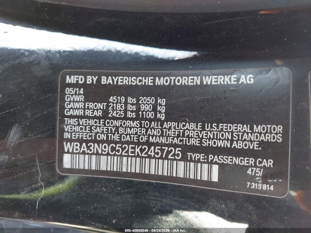 Aukcja sprzedaży 2014 Bmw 428i Xdrive, vin: WBA3N9C52EK245725, numer aukcji: 45958546