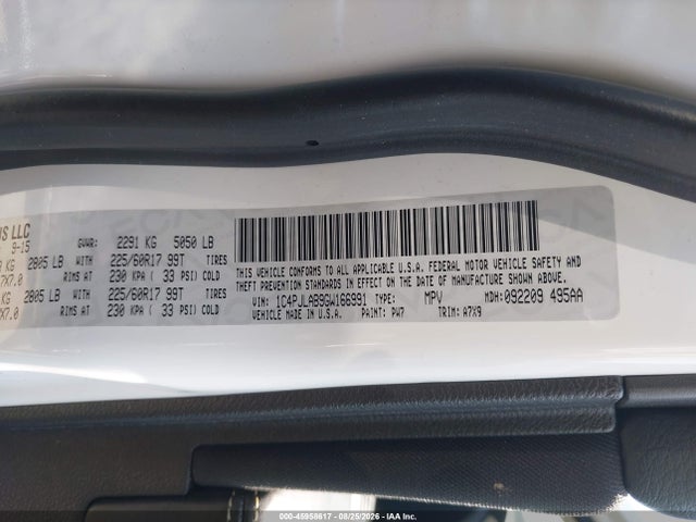 Продаж на аукціоні авто 2016 Jeep Cherokee Sport, vin: 1C4PJLAB9GW166991, номер лоту: 45958617