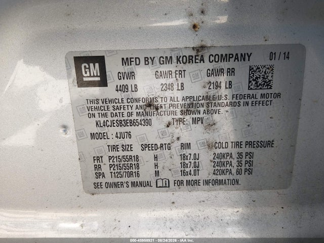 Buick Encore 2014 KL4CJESB3EB654390 Image 9