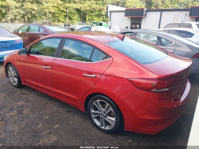 2017 Hyundai Elantra Limited მანქანა იყიდება აუქციონზე, vin: 5NPD84LF7HH006376, აუქციონის ნომერი: 45959205