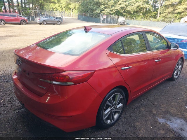 2017 Hyundai Elantra Limited მანქანა იყიდება აუქციონზე, vin: 5NPD84LF7HH006376, აუქციონის ნომერი: 45959205