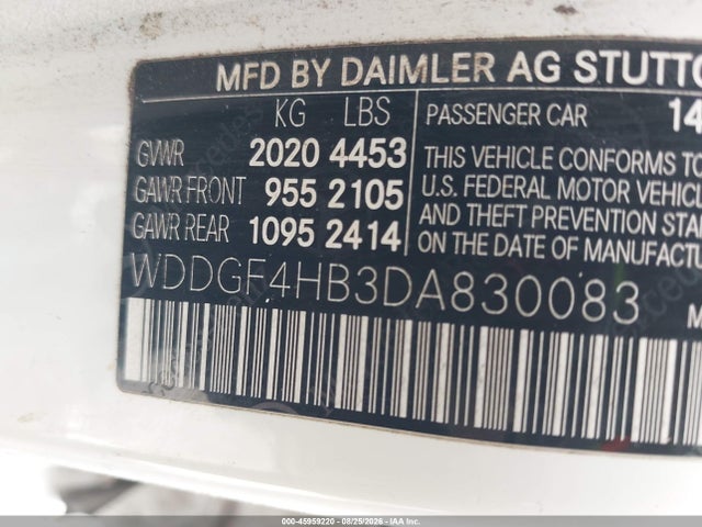 Продажа на аукционе авто 2013 Mercedes-benz C 250 Sport, vin: WDDGF4HB3DA830083, номер лота: 45959220