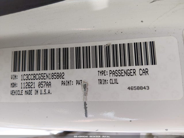Aukcja sprzedaży 2014 Chrysler 200 Limited, vin: 1C3CCBCG5EN185802, numer aukcji: 45959244