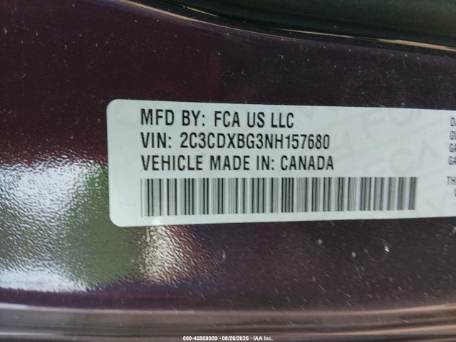 Dodge Charger Sxt Rwd 2022 2C3CDXBG3NH157680 Image 9