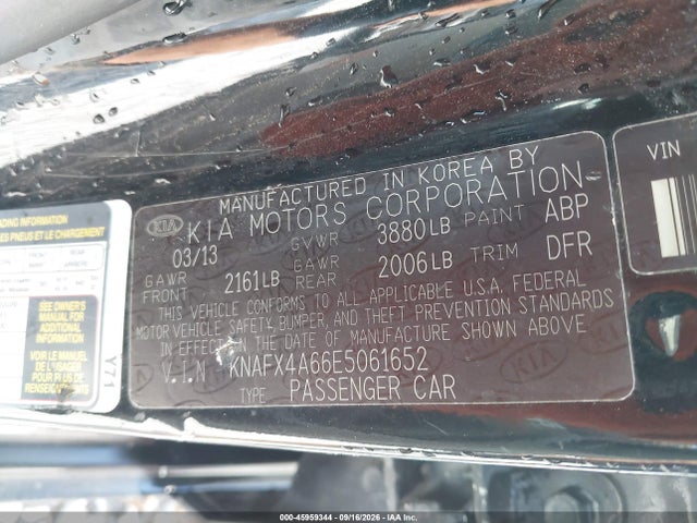 Aukcja sprzedaży 2014 Kia Forte Lx, vin: KNAFX4A66E5061652, numer aukcji: 45959344