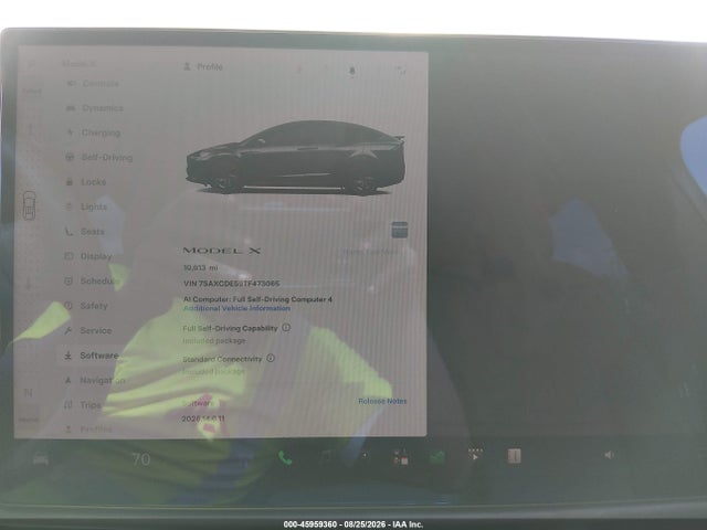Продаж на аукціоні авто 2026 Tesla Model X All-wheel Drive, vin: 7SAXCDE59TF473065, номер лоту: 45959360