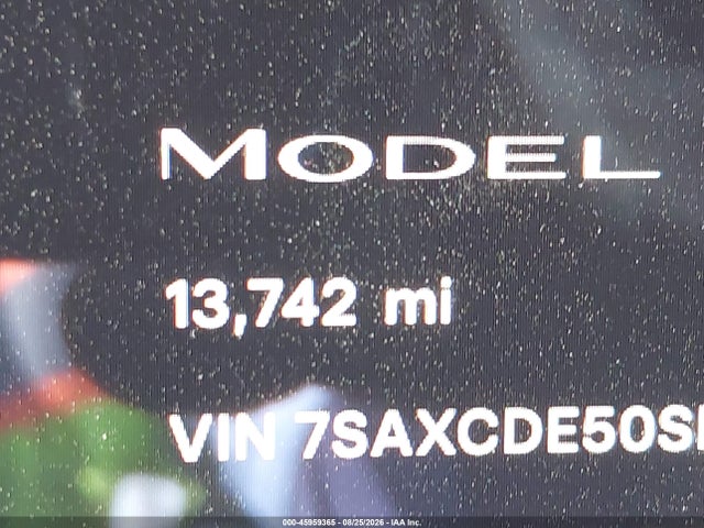 Продаж на аукціоні авто 2025 Tesla Model X Long Range, vin: 7SAXCDE50SF470215, номер лоту: 45959365