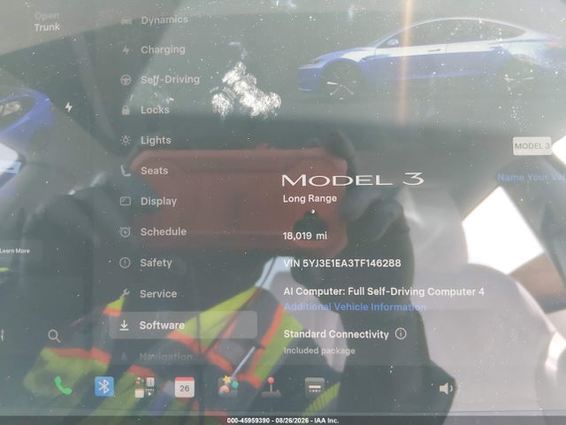 45959390 :رقم المزاد ، 5YJ3E1EA3TF146288 vin ، 2026 Tesla Model 3 Premium Rear-wheel Drive/rear-wheel Drive مزاد بيع