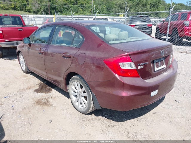 2012 Honda Civic Ex მანქანა იყიდება აუქციონზე, vin: 19XFB2F84CE031079, აუქციონის ნომერი: 45959430