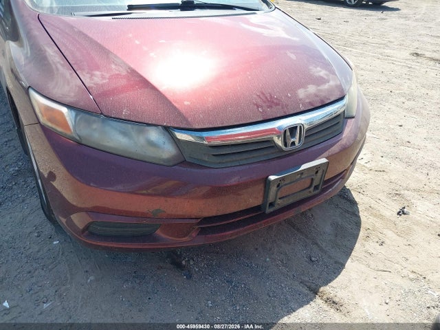 2012 Honda Civic Ex მანქანა იყიდება აუქციონზე, vin: 19XFB2F84CE031079, აუქციონის ნომერი: 45959430