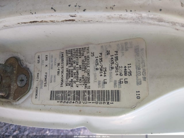 Продажа на аукционе авто 1995 Nissan Truck E/xe, vin: 1N6SD11S7SC459561, номер лота: 45959433