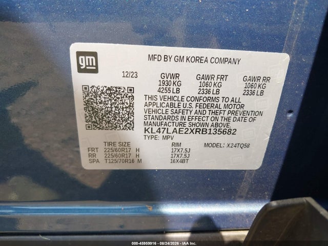 Продаж на аукціоні авто 2024 Buick Envista Preferred Fwd, vin: KL47LAE2XRB135682, номер лоту: 45959916