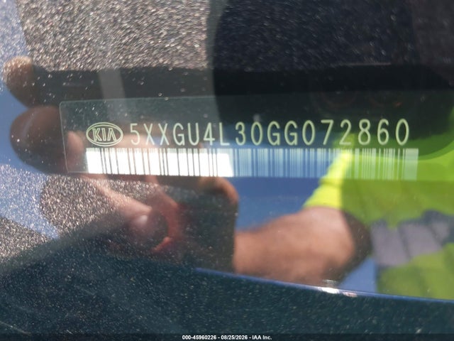 Aukcja sprzedaży 2016 Kia Optima Ex, vin: 5XXGU4L30GG072860, numer aukcji: 45960226