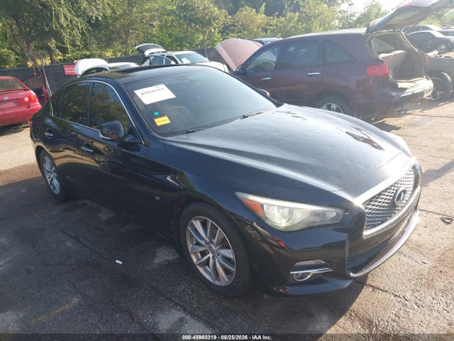 45960319 :رقم المزاد ، JN1BV7AR6EM693613 vin ، 2014 Infiniti Q50 Premium مزاد بيع