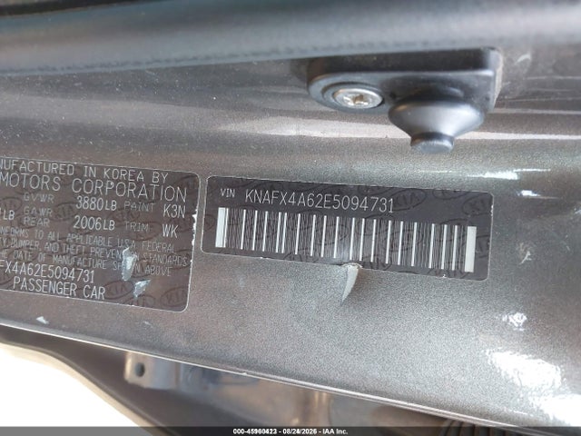 45960423 :رقم المزاد ، KNAFX4A62E5094731 vin ، 2014 Kia Forte Lx مزاد بيع