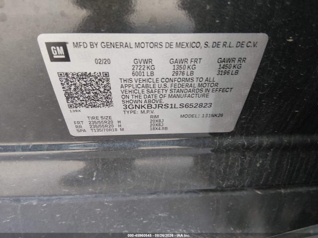 Chevrolet Blazer Awd 3lt 2020 3GNKBJRS1LS652823 Image 9