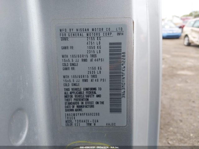 Chevrolet City Express 1ls 2015 3N63M0YN9FK692288 Image 9