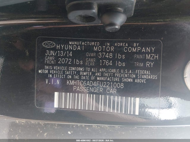 2015 Hyundai Veloster Flex მანქანა იყიდება აუქციონზე, vin: KMHTC6AD4FU221008, აუქციონის ნომერი: 45961052