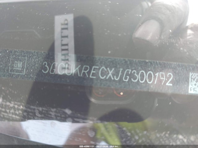 Продаж на аукціоні авто 2018 Chevrolet Silverado 1500 2lt, vin: 3GCUKRECXJG300192, номер лоту: 45961131