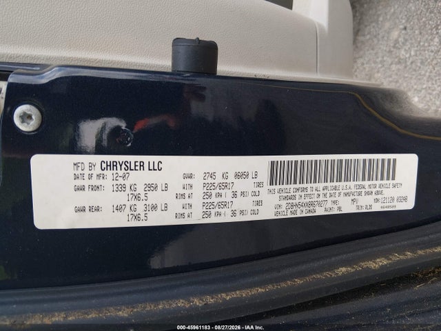 Продажа на аукционе авто 2008 Dodge Grand Caravan Sxt, vin: 2D8HN54XX8R670277, номер лота: 45961183