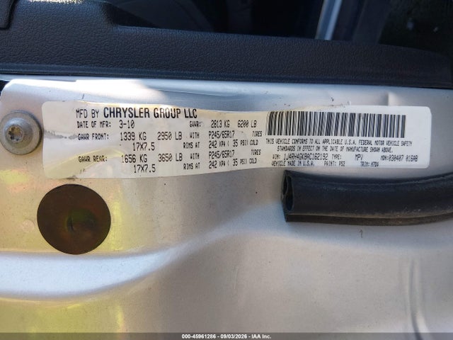 2010 Jeep Commander Sport მანქანა იყიდება აუქციონზე, vin: 1J4RH4GK8AC162192, აუქციონის ნომერი: 45961286