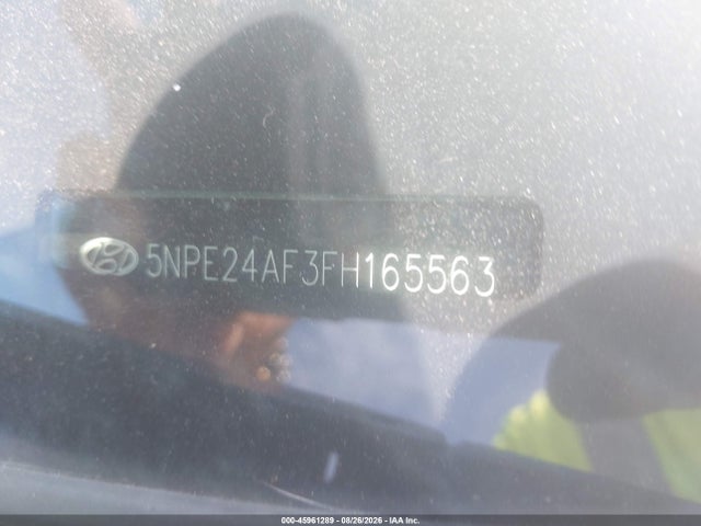 45961289 :رقم المزاد ، 5NPE24AF3FH165563 vin ، 2015 Hyundai Sonata Se مزاد بيع