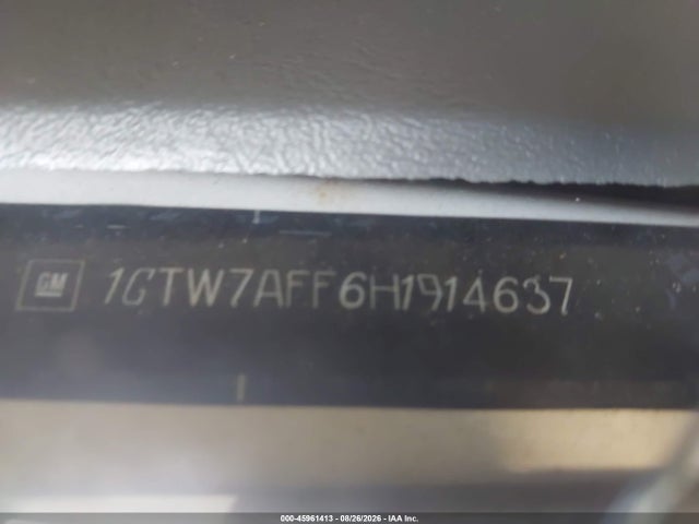 45961413 :رقم المزاد ، 1GTW7AFF6H1914637 vin ، 2017 Gmc Savana 2500 Work Van مزاد بيع
