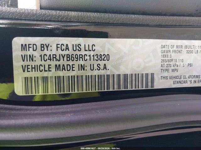 Продаж на аукціоні авто 2024 Jeep Grand Cherokee 4xe, vin: 1C4RJYB69RC113820, номер лоту: 45961627
