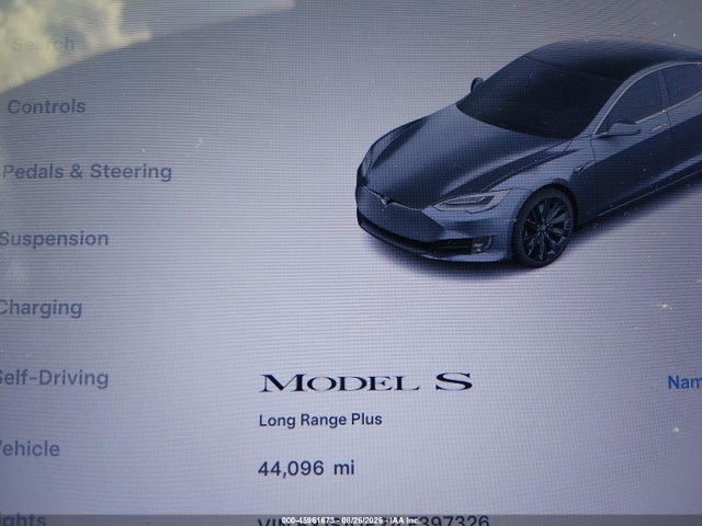 2020 Tesla Model S Long Range Dual Motor All-wheel Drive/long Range Plus Dual Motor All-wheel Drive მანქანა იყიდება აუქციონზე, vin: 5YJSA1E21LF397326, აუქციონის ნომერი: 45961673