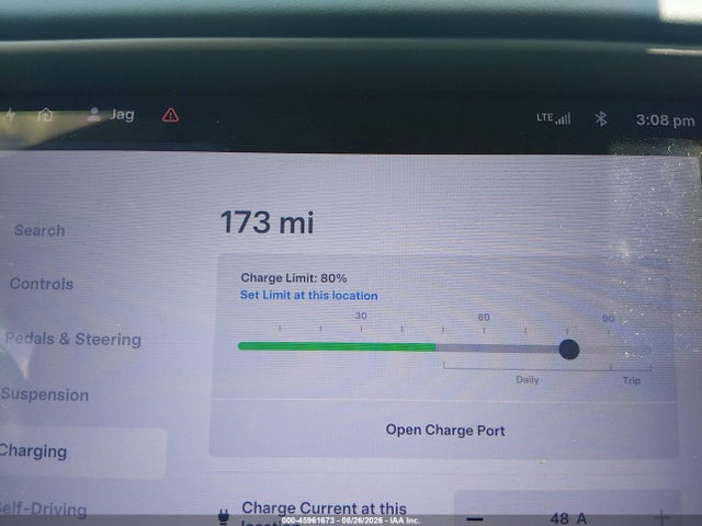 2020 Tesla Model S Long Range Dual Motor All-wheel Drive/long Range Plus Dual Motor All-wheel Drive მანქანა იყიდება აუქციონზე, vin: 5YJSA1E21LF397326, აუქციონის ნომერი: 45961673