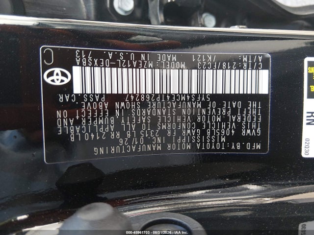 45961703 :رقم المزاد ، 5YFS4MCE4TP268247 vin ، 2026 Toyota Corolla Se مزاد بيع