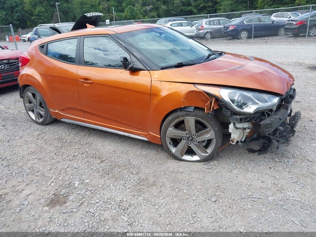 Auction sale of the 2013 Hyundai Veloster Turbo W/black, vin: KMHTC6AEXDU142707, lot number: 45961734