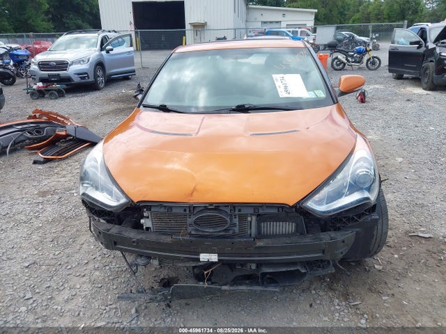 45961734 :رقم المزاد ، KMHTC6AEXDU142707 vin ، 2013 Hyundai Veloster Turbo W/black مزاد بيع