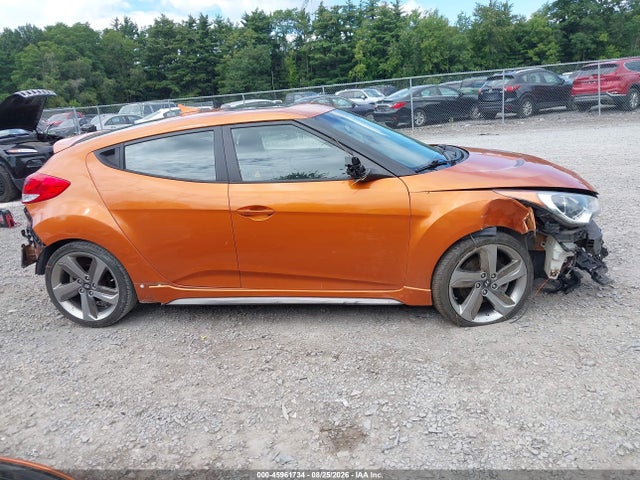 45961734 :رقم المزاد ، KMHTC6AEXDU142707 vin ، 2013 Hyundai Veloster Turbo W/black مزاد بيع