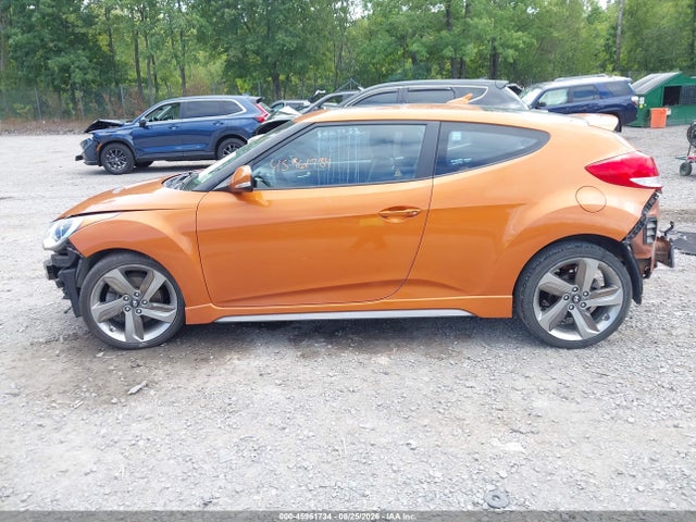 45961734 :رقم المزاد ، KMHTC6AEXDU142707 vin ، 2013 Hyundai Veloster Turbo W/black مزاد بيع