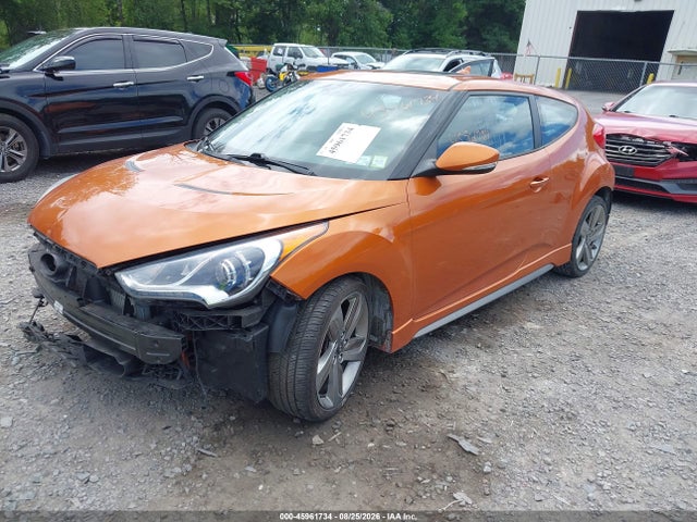 45961734 :رقم المزاد ، KMHTC6AEXDU142707 vin ، 2013 Hyundai Veloster Turbo W/black مزاد بيع